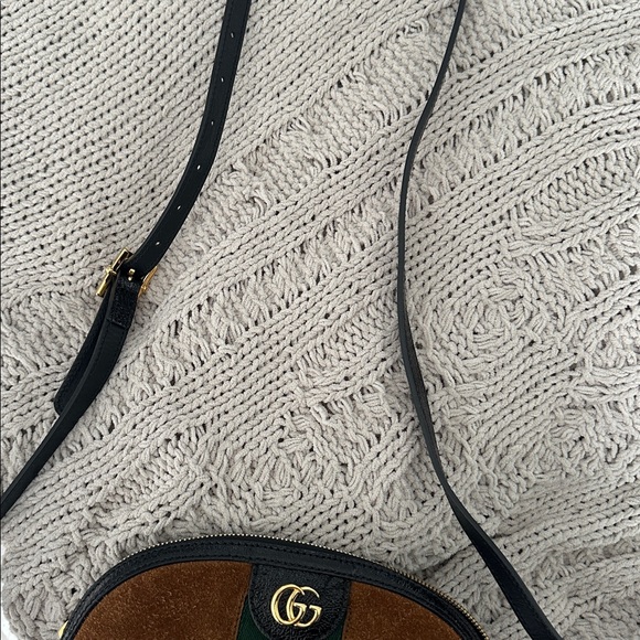 Authentic Gucci Ophidia Cognac Suede Cross Body Bag - Picture 8 of 8
